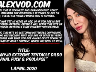 Hotkinkyjo extreme t. dildo anal fuck &